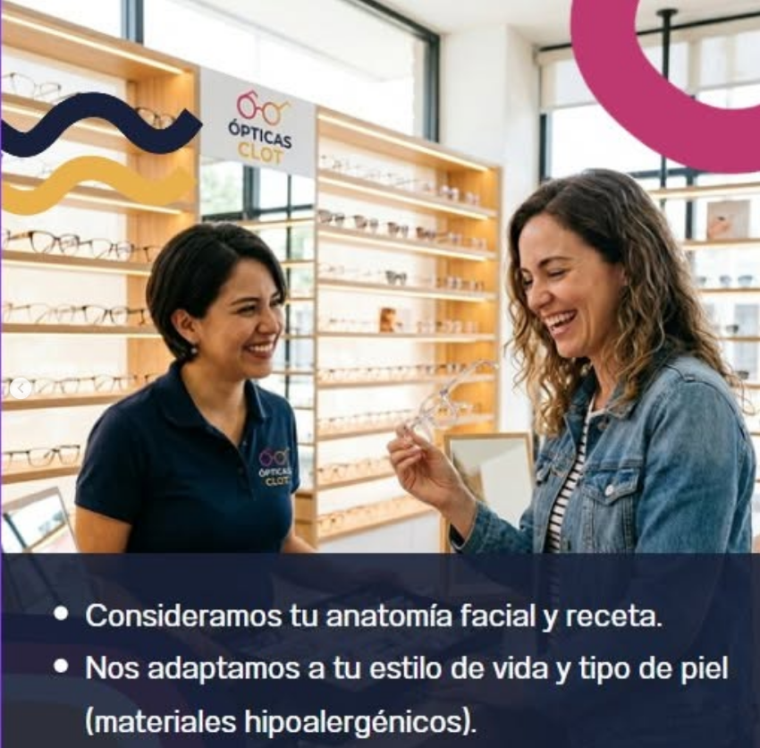 Asesoría profesional considerando anatomía facial, receta y materiales hipoalergénicos